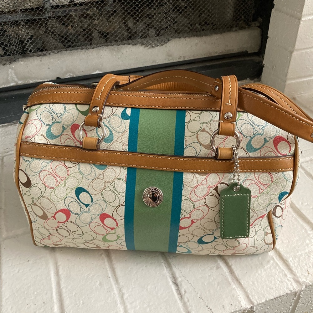 Coach purse the Chelsea Heritage Stripe bag